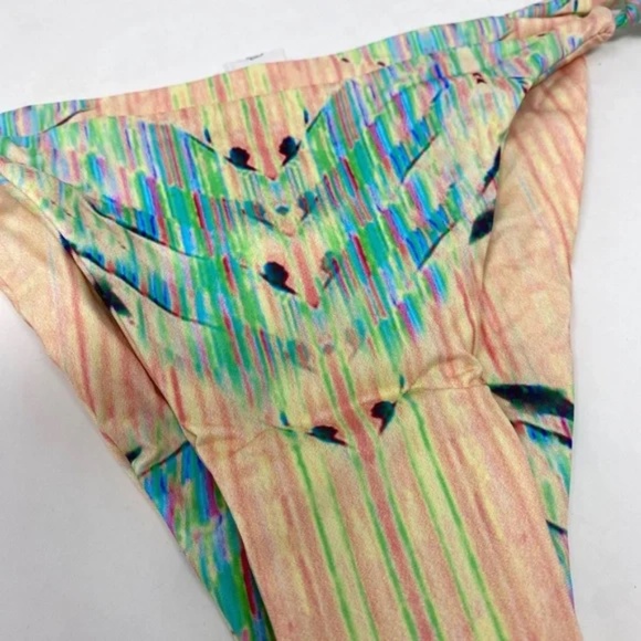 Tavik Womens Jax Reversible Perforated Mini BOTTOM ONLY in Acid Size XS - Picture 2 of 9